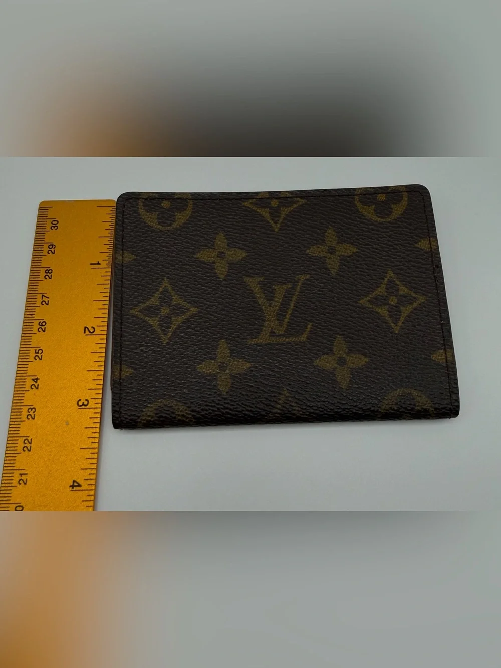 Louis Vuitton Monogram ID Card Case Holder Wallet Canvas Mint! CA1905 Vtg 1995